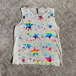GIRLS Revelation Rainbow Heart Tank sz 10/12